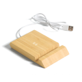 ECO-friendly natural wood embedded mobile phone bracket bamboo   5W  10W wireless fast charger desktop charging pad